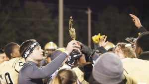 Tony Waits / The Prentiss Headlight – Bassfield Yellowjacket football team clinched the South State Championship Friday night against long-time rival East Marion Eagles.