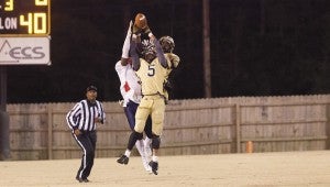 Tony Waits / The Prentiss Headlight – Bassfield Yellowjacket double-team an East Marion Eagle for shock and awe.