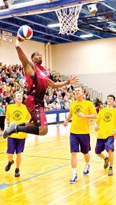 Spectators can expect to see 50 high-flying slam dunks during a Harlem Ambassadors game. The Ambassadors will take on the JDC All-Stars, a team of local challengers, in a comedy basketball game hosted by the Jefferson Davis County Partnership Thursday, Feb. 6, at 5:30 p.m. at PHS Gym.