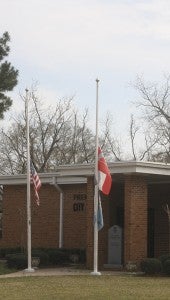 Holley Cochran / THe Prentiss Headlight—Board of Supervisor's President Bobby Rushing has requested flags be flown at half-staff in memory of Jefferson Davis County Tax Assessor/Collector Sue Shivers Worthy.