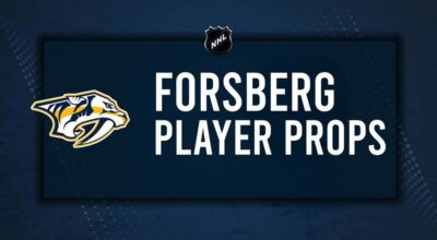 Filip Forsberg Player Prop Bets for the Predators vs. Kraken Game - October 15