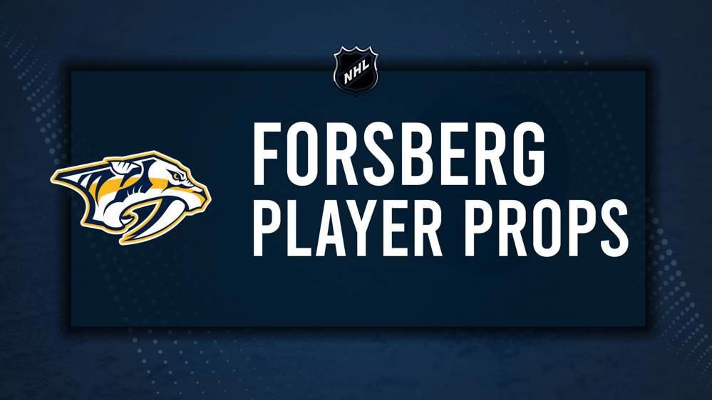 Filip Forsberg Player Prop Bets for the Predators vs. Kraken Game - October 15