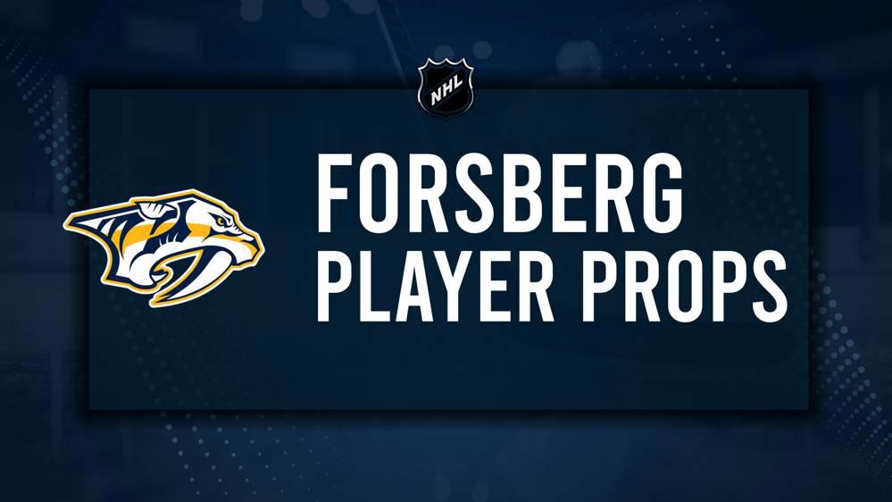 Filip Forsberg Player Prop Bets for the Predators vs. Red Wings Game - October 12