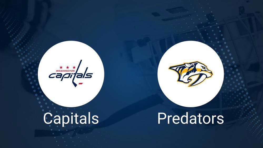 Where to Watch Washington Capitals vs. Nashville Predators on TV or Streaming Live - November 6