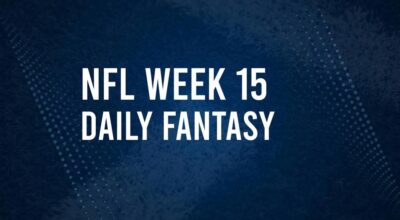 DFS Salaries and Projections for NFL Week 15