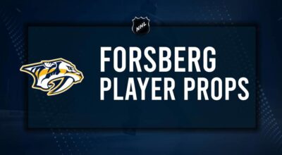 Filip Forsberg Player Prop Bets for the Predators vs. Hurricanes Game - December 23