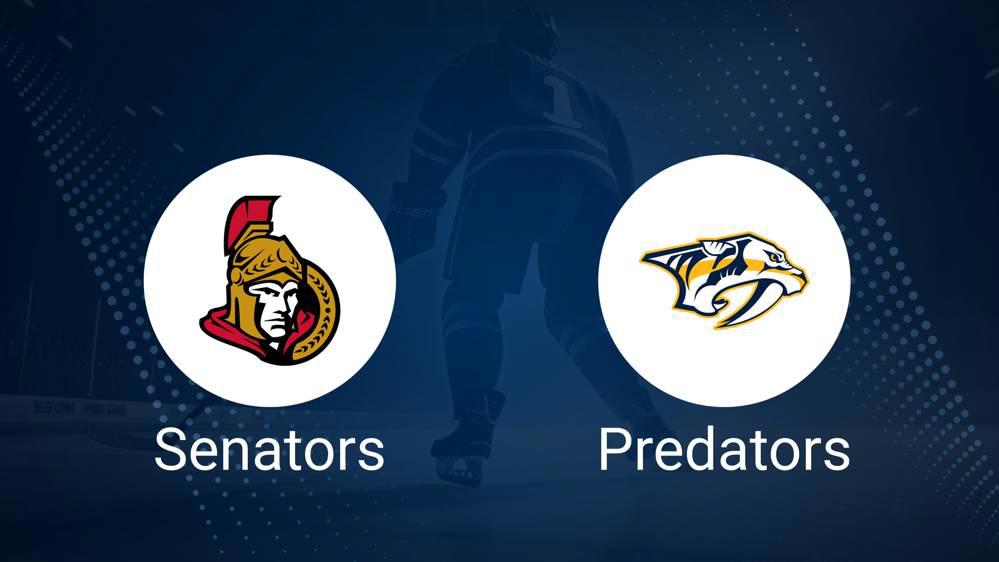 How to Pick the Senators vs. Predators Game with Odds, Spread, Betting Line and Stats – December 7