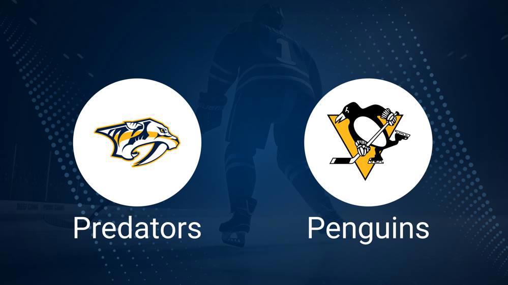 Where to Watch Nashville Predators vs. Pittsburgh Penguins on TV or Streaming Live - December 19