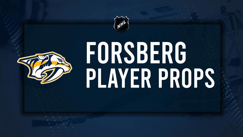 Filip Forsberg Player Prop Bets for the Predators vs. Blackhawks Game - January 16