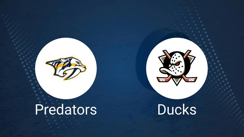 Where to Watch Nashville Predators vs. Anaheim Ducks on TV or Streaming Live - January 25