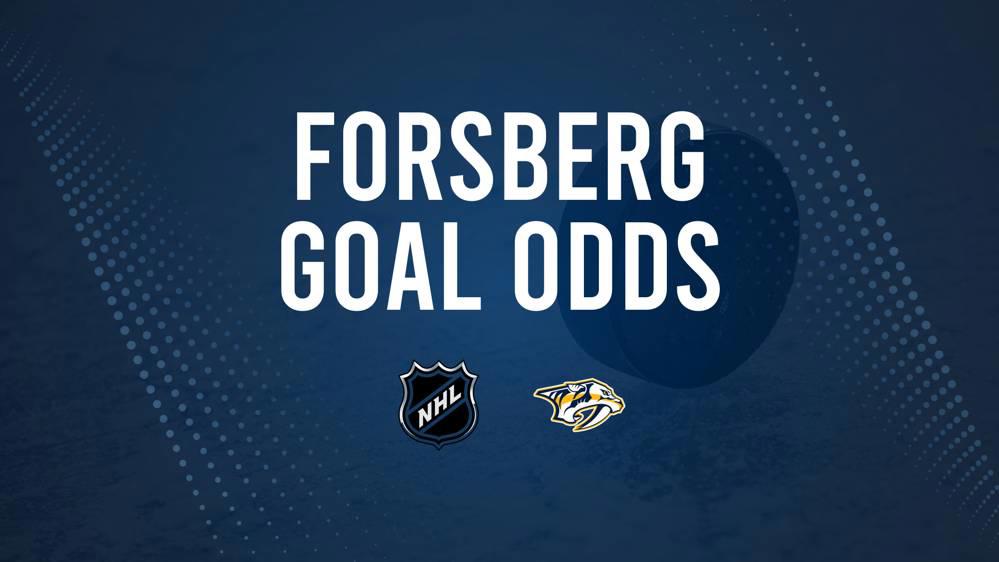 Will Filip Forsberg Score a Goal Against the Sharks on January 23?