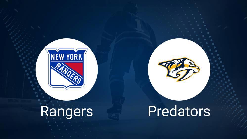 Where to Watch New York Rangers vs. Nashville Predators on TV or Streaming Live - March 2